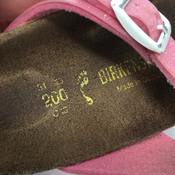 Birkenstock Pink Galaxy Gizeh Thong Girls Glitter - Picture 10 of 10